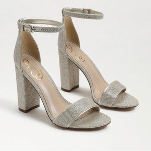 Yaro Block Heel Sandal Gold Mesh